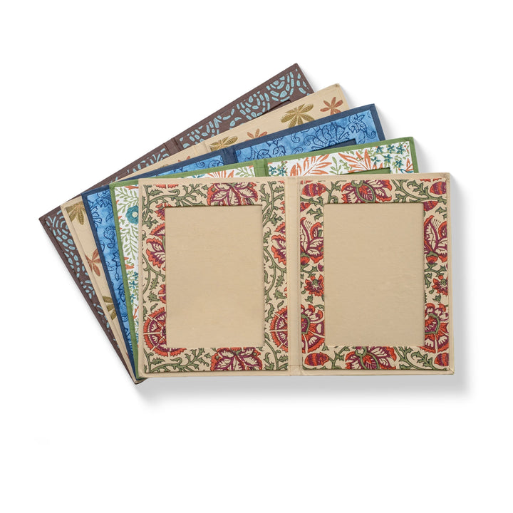 Upcycled Cotton Paper Double Photo Frames, 5 Ct.