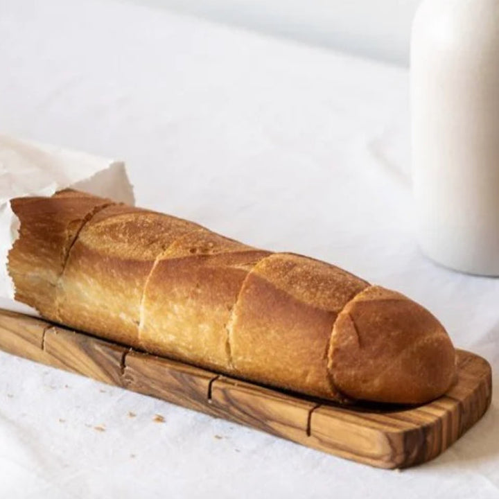 Handcrafted Organic Olive Wood Bread Cutting Board