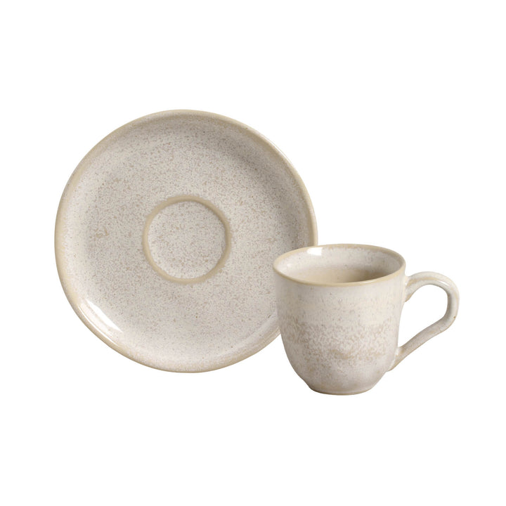 Non-Toxic Ceramic Cup &amp; Saucer Dinnerware Set, 6 Ct.