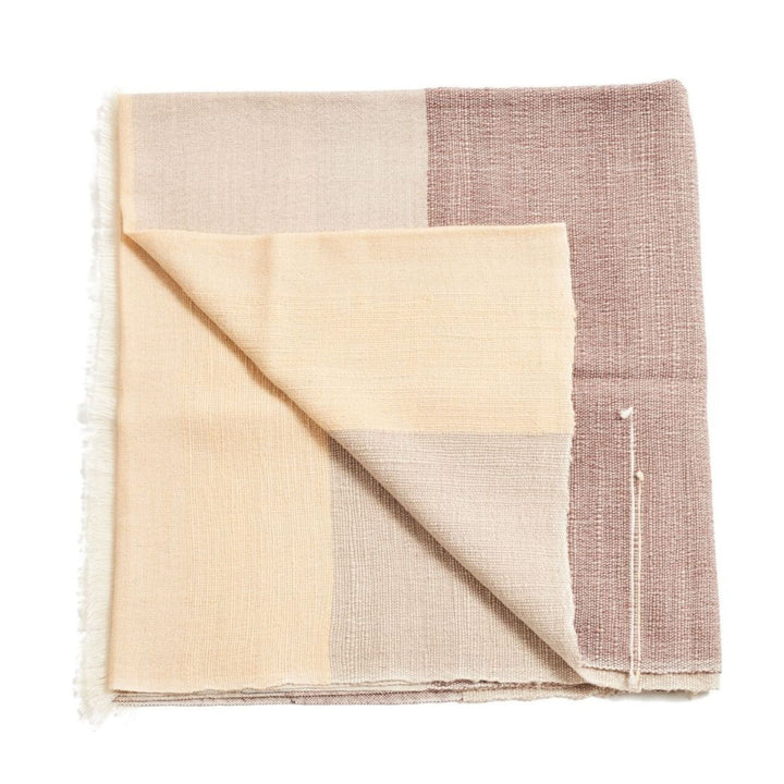 Handcrafted Merino Color Block Throw, 79" x 39"