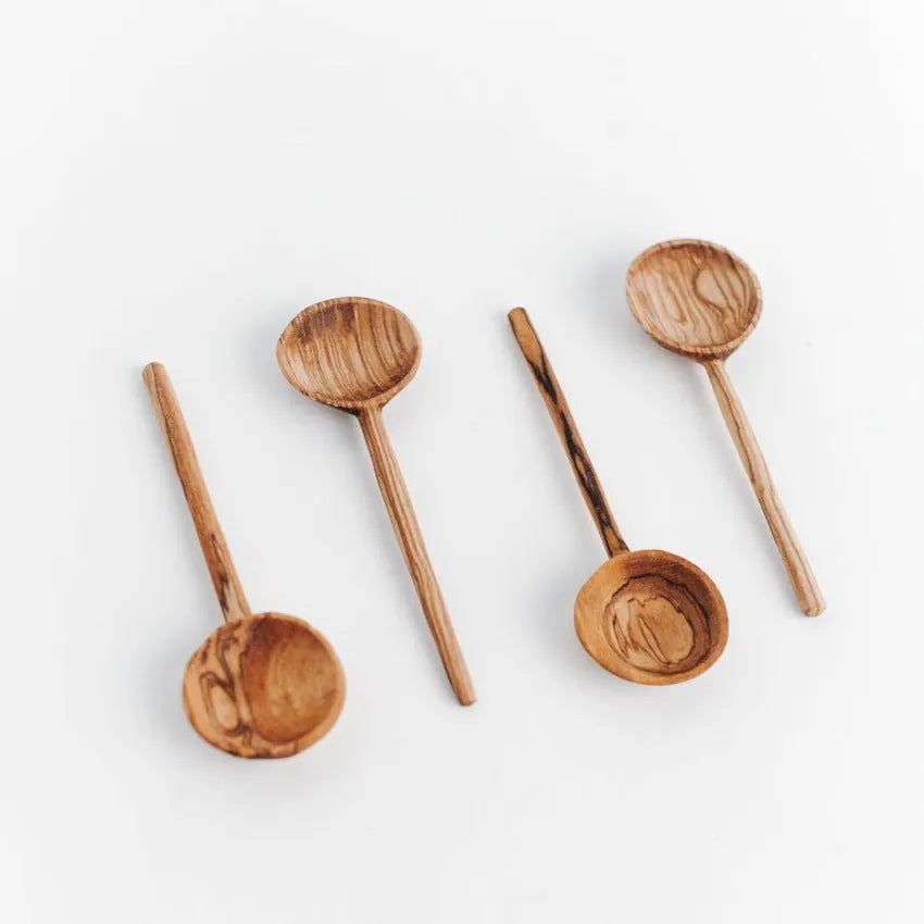 Olive Wood Teaspoon Set