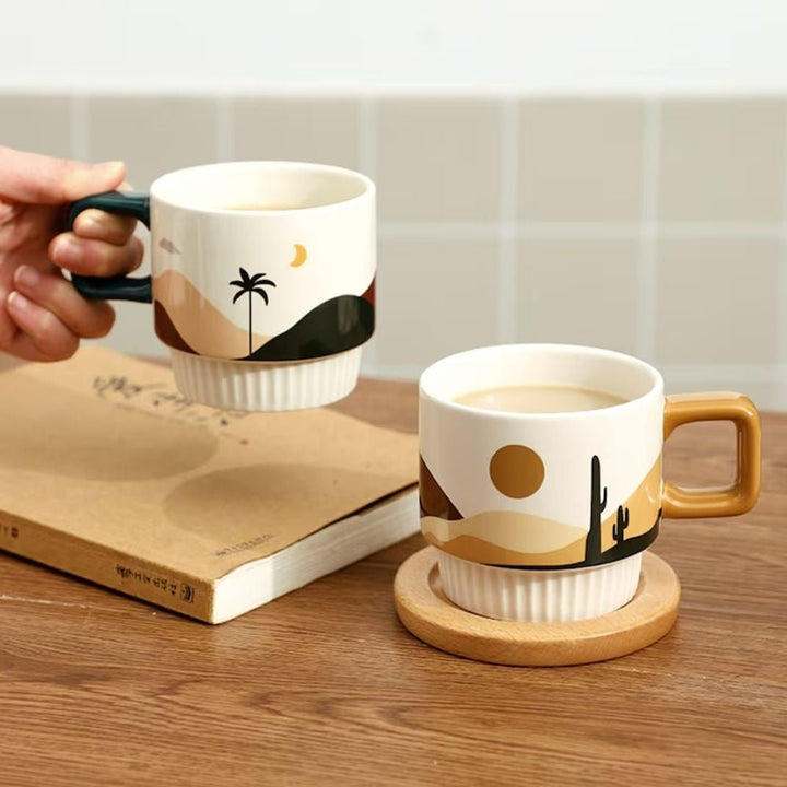 Handcrafted Ceramic Artisan Mug, Desert Vibe