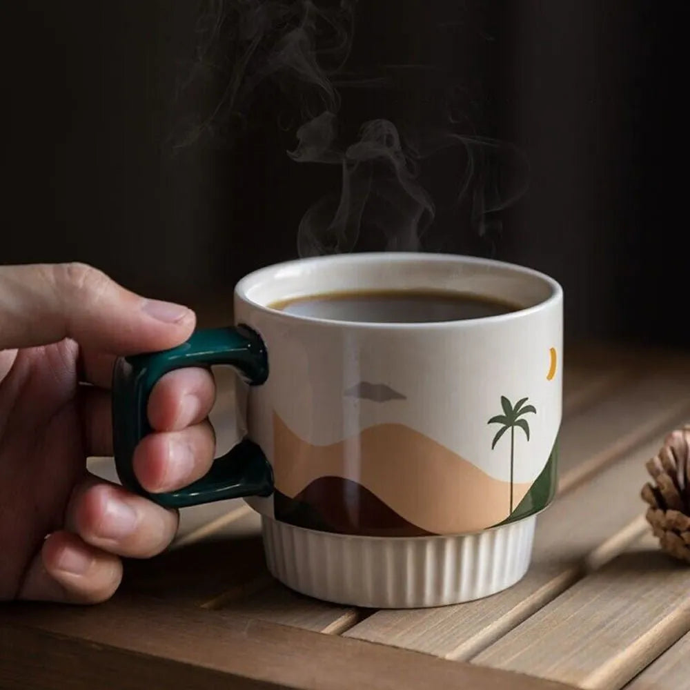 Handcrafted Ceramic Artisan Mug, Desert Vibe