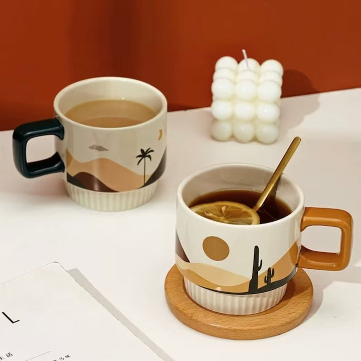 Handcrafted Ceramic Artisan Mug, Desert Vibe