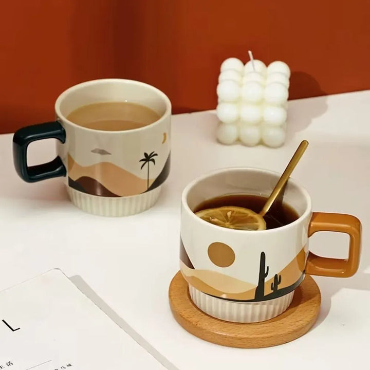 Handcrafted Ceramic Artisan Mug, Desert Vibe