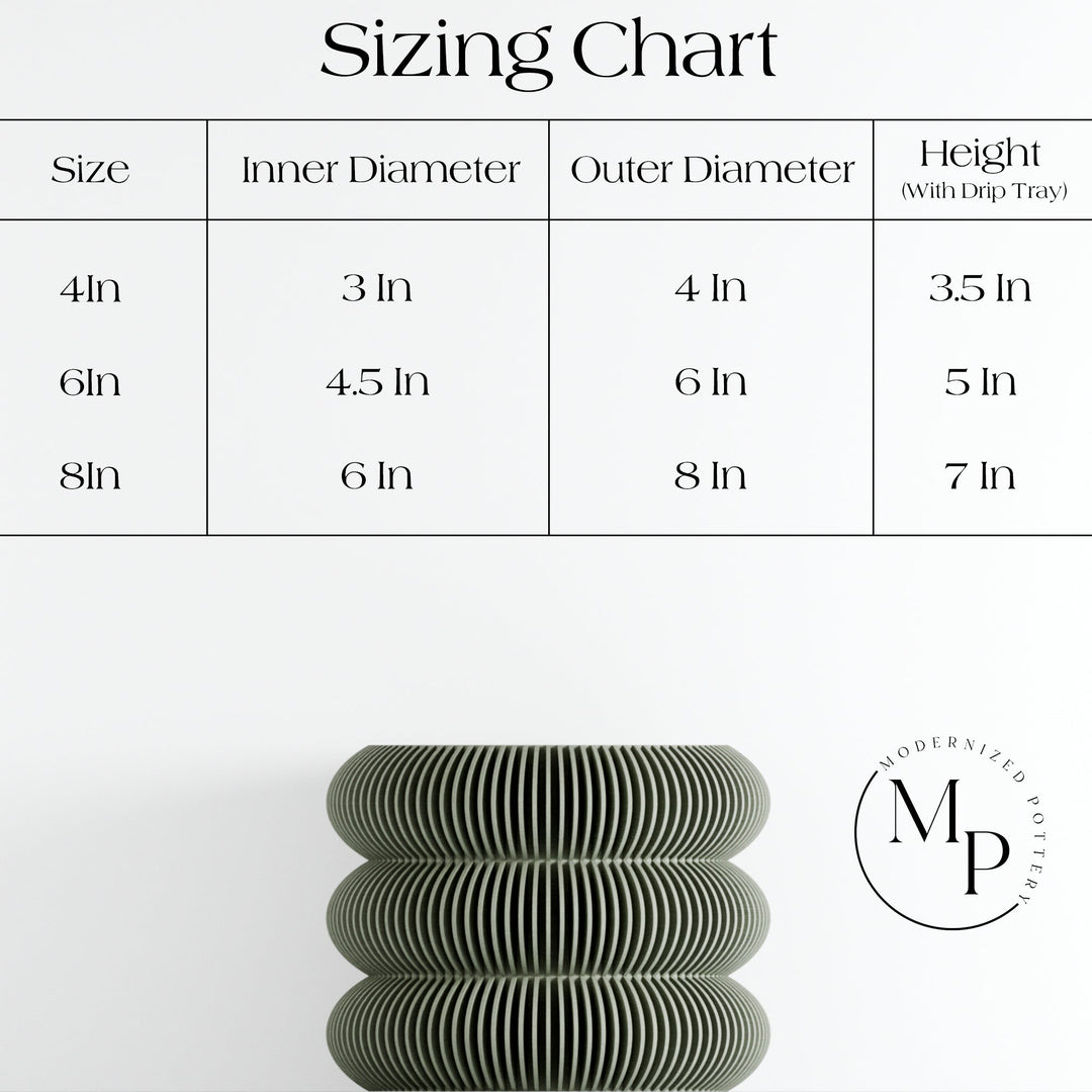 Biodegradable Plant-Based Bubble Planter, Ribbed Decor