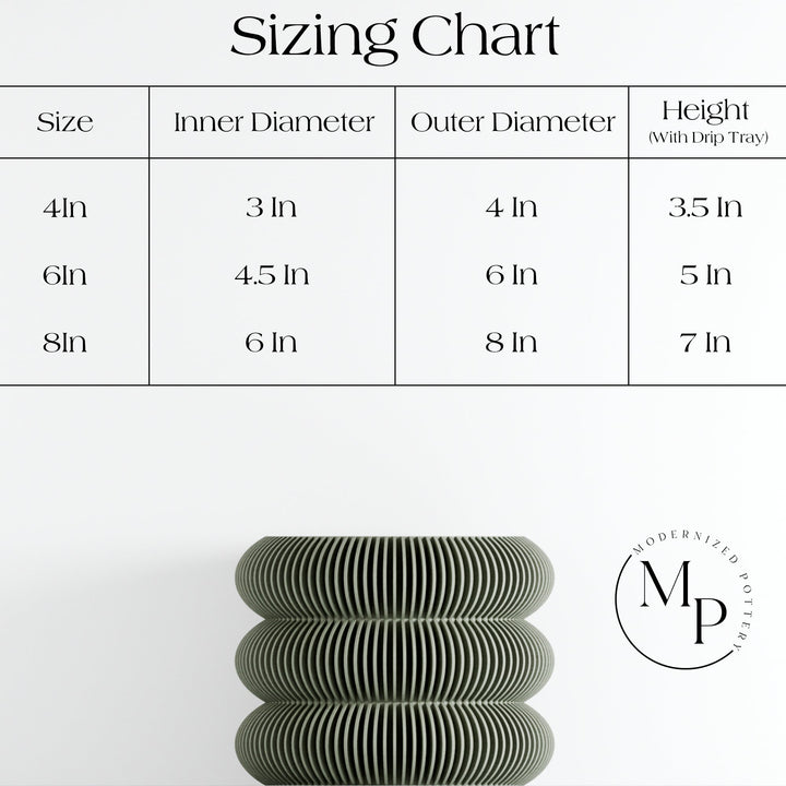 Biodegradable Plant-Based Bubble Planter, Ribbed Decor