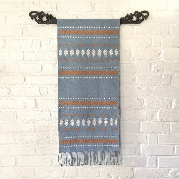 Recycled Denim Handwoven Table Linen, 14" x 72"