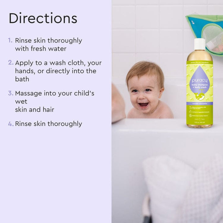 Pure Plant-Based Tear-Free Baby Shampoo &amp; Body Wash