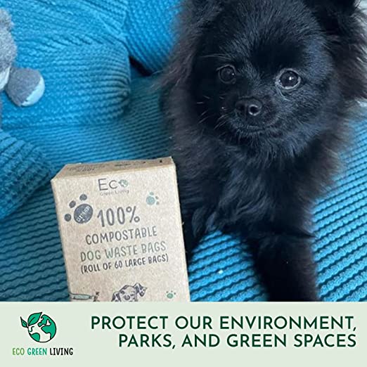 Compostable Corn Starch Dog Waste Bags, 60 Ct.