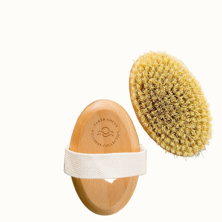 Biodegradable Sisal &amp; Beechwood Oval Body Dry Brush