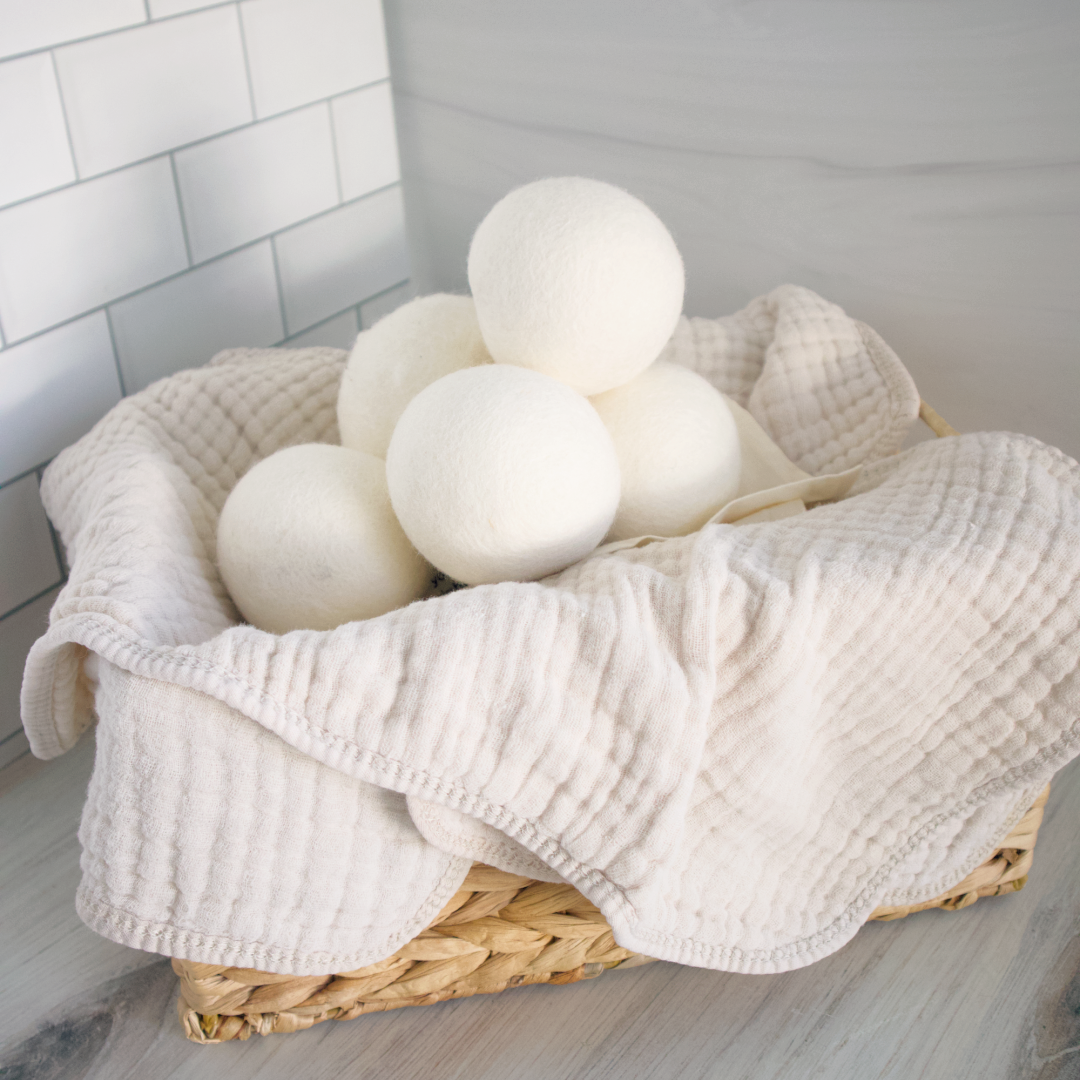 Biodegradable Bamboo Fiber Dryer Balls, 4 Ct.