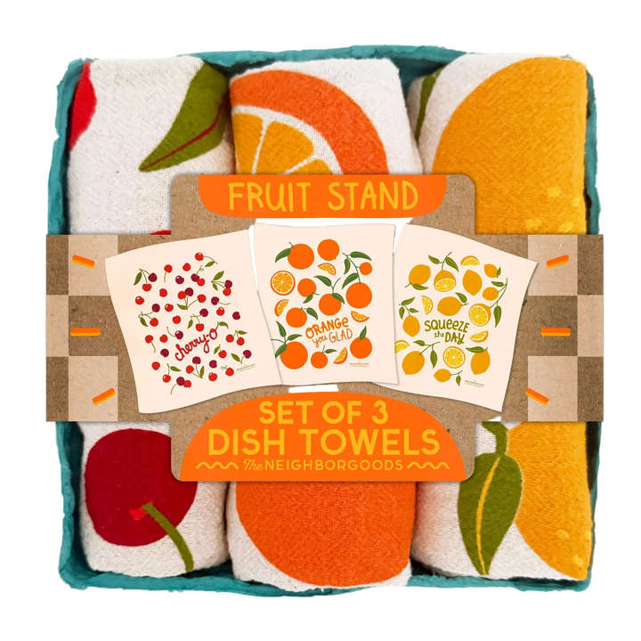 Fruit Stand Cotton Dish Towel Set