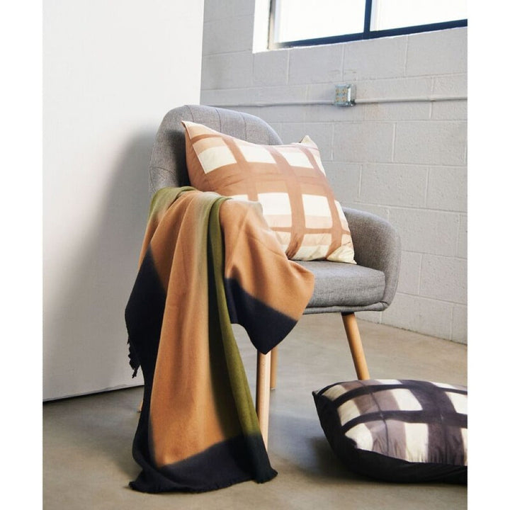 Handcrafted Shibori 60gsm Silk Throw Pillow, 20"
