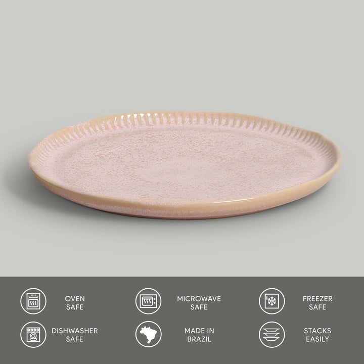 Non-Toxic Porcelain Dessert Dinnerware Set, 6 Ct.