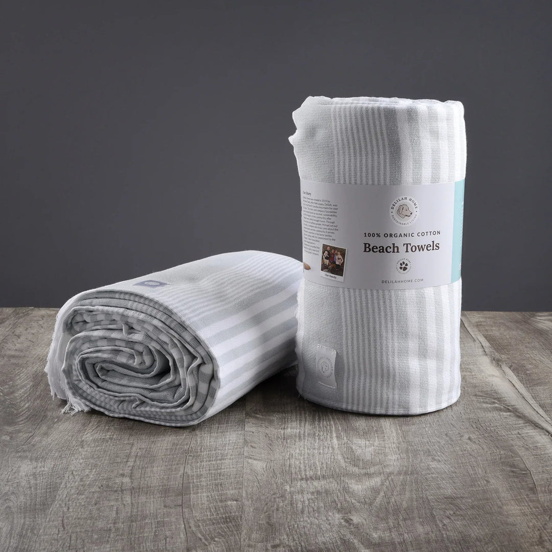 Organic 400 GSM Turkish Cotton Beach Towel