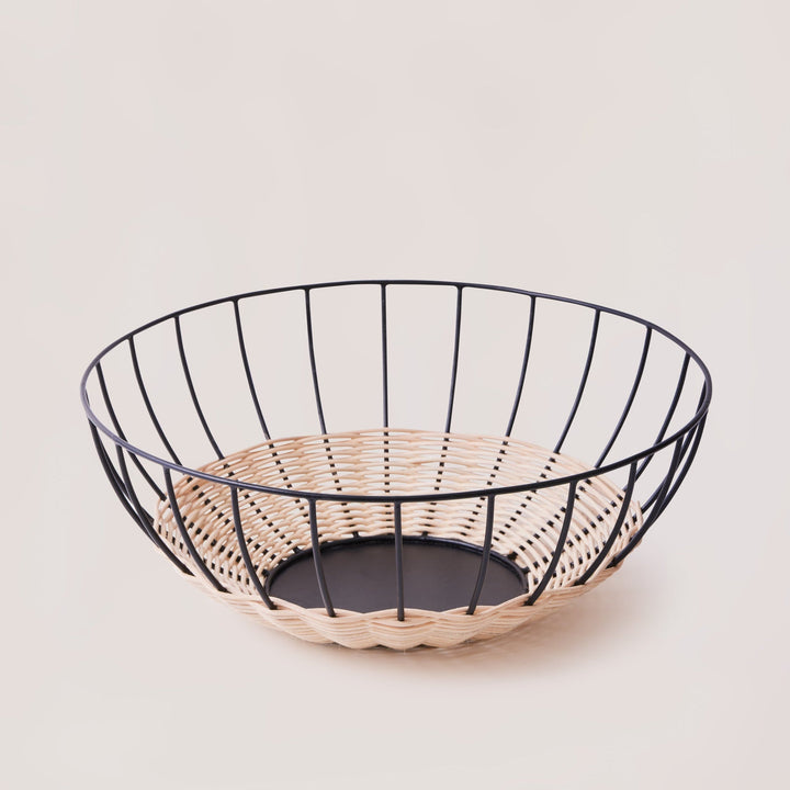 Handwoven Rattan Fruit Basket, 13.8" x 4.72"