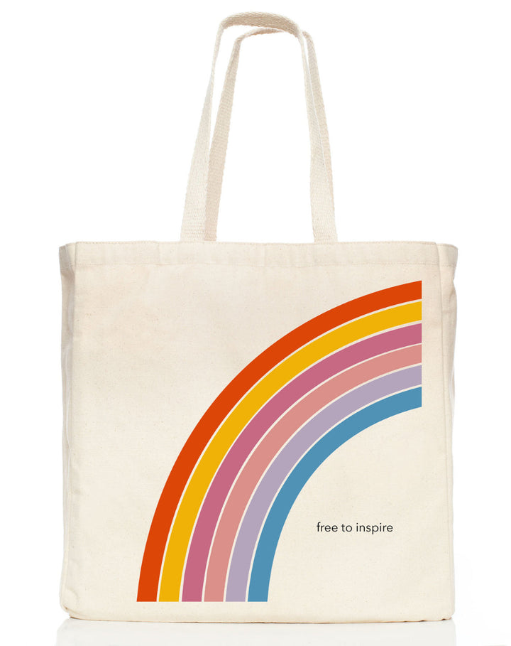 Organic Cotton Tote Bag, 16" x 16" x 5.5"