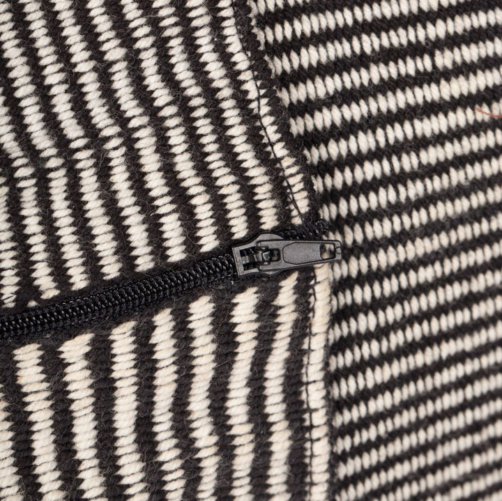 Fair Trade Cotton Weave Tote Bag with Zip Pocket