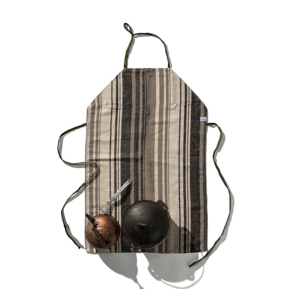 Biodegradable Cotton Jute Stripe Apron 25" x 39"