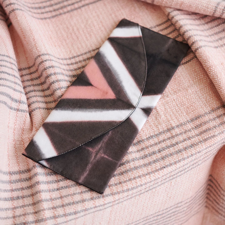 Pink Shibori Cotton Pouch