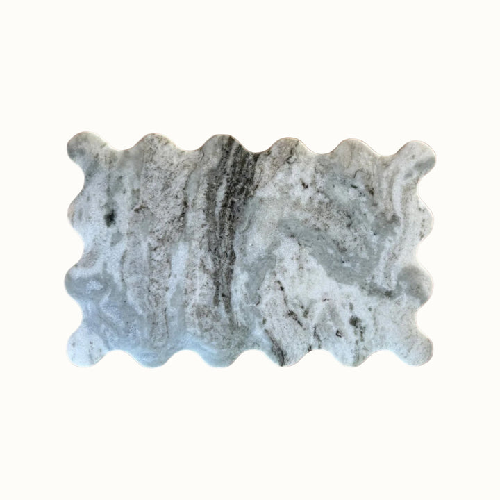 Handcrafted Marble Serving Board, 13" x 21.5"