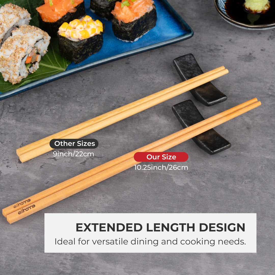 Plastic-Free Wood Fiber Flatware Chopsticks, 10.25"