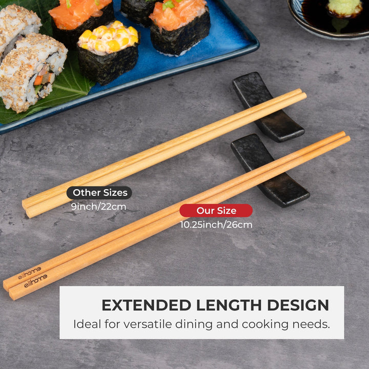 Plastic-Free Wood Fiber Flatware Chopsticks, 10.25"