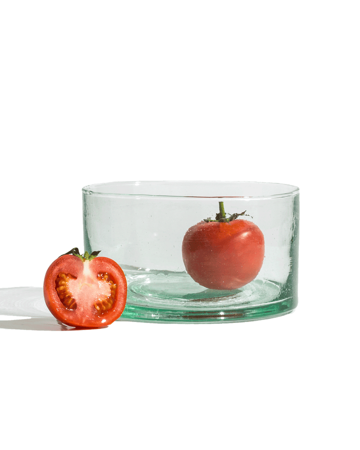 Mouth-Blown Recycled Glass Drinkware Bowl, 10 oz.