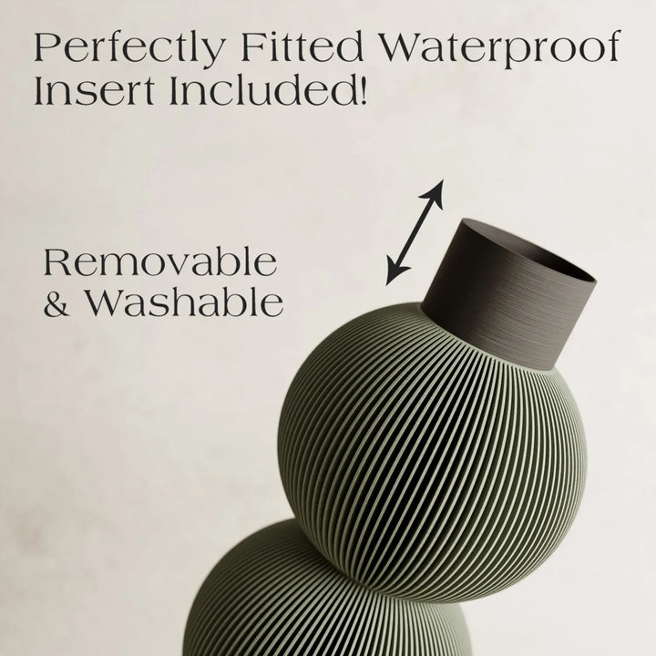 Wood Fiber Bubble Vase
