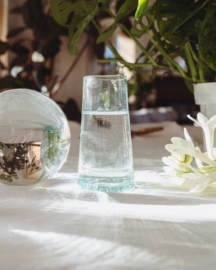 Recycled Glass Mouth-Blown Hiball Drinkware, 6 Ct.