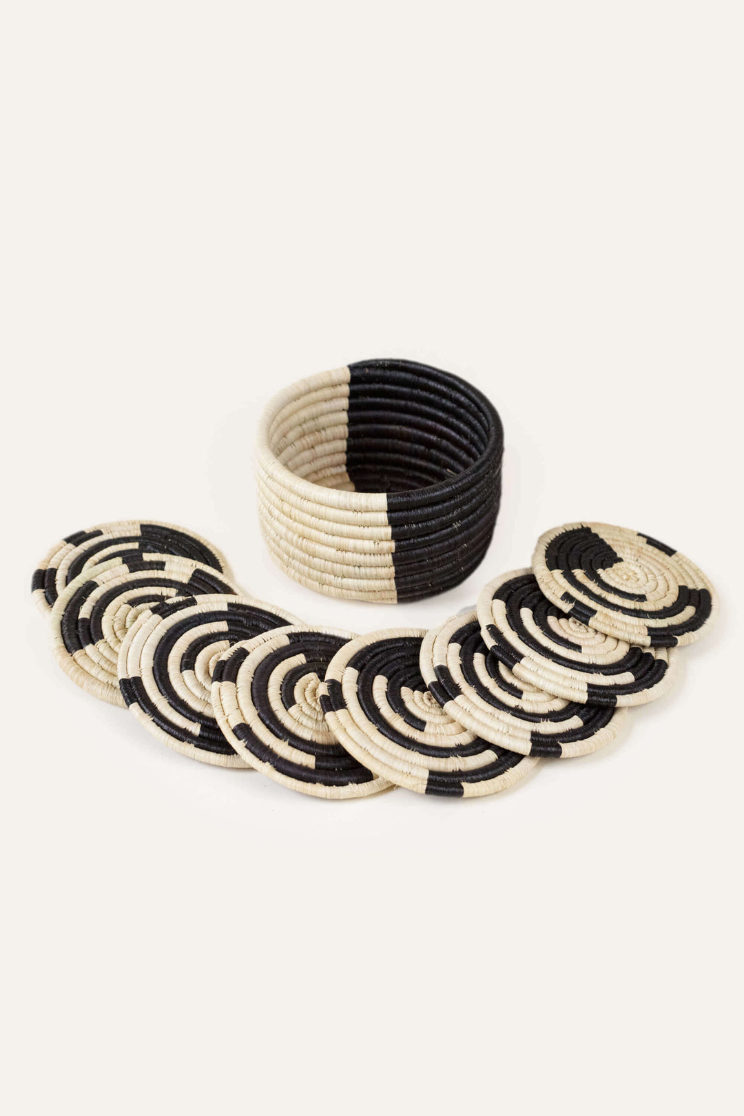 Handwoven Raffia Serveware Coasters, 4", 8 Ct.
