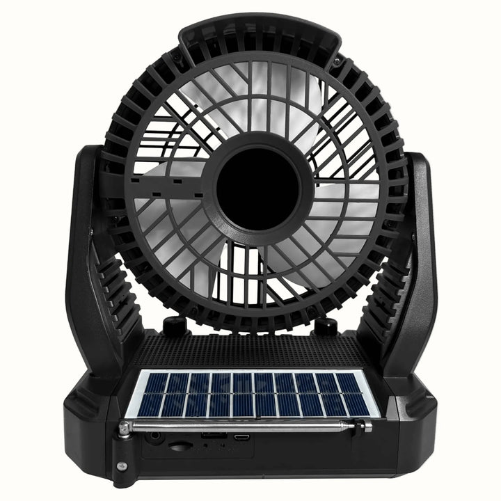 Solar Speaker Fan Radio Light