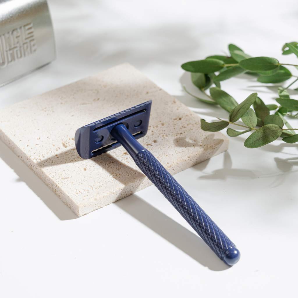 Reusable Metal Diamond Grip Safety Razor Set, 11 Ct.