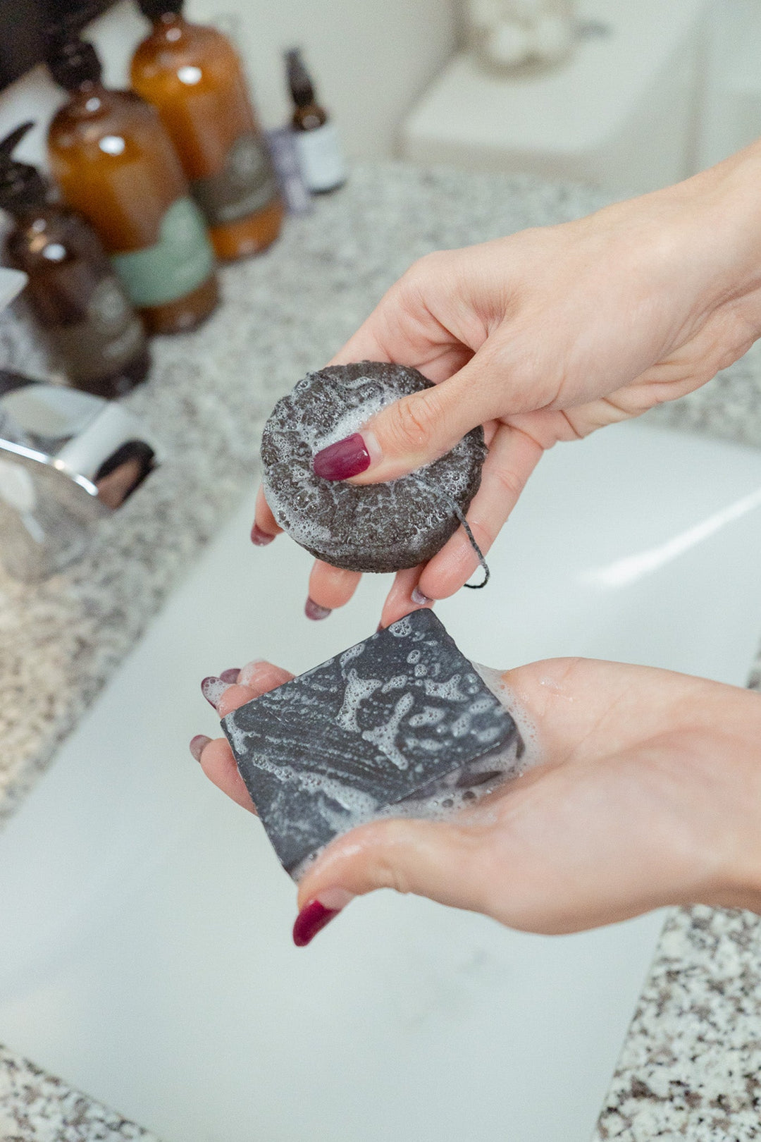 Vegan Charcoal Facial Cleansing Bar Soap, 1.9 oz.