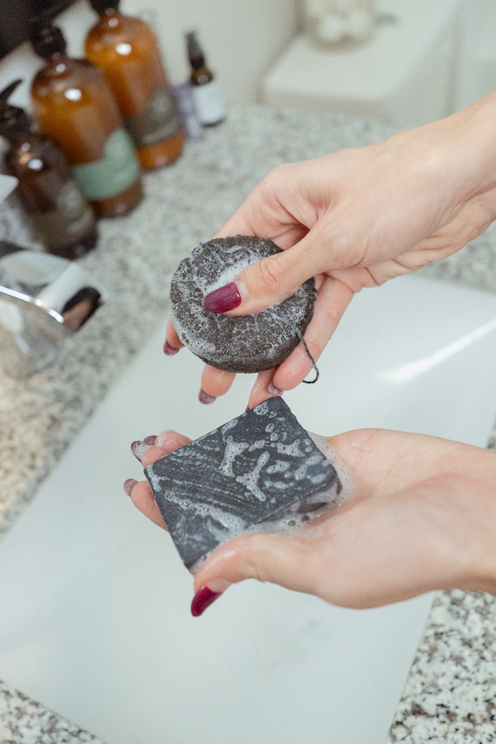 Vegan Charcoal Facial Cleansing Bar Soap, 1.9 oz.