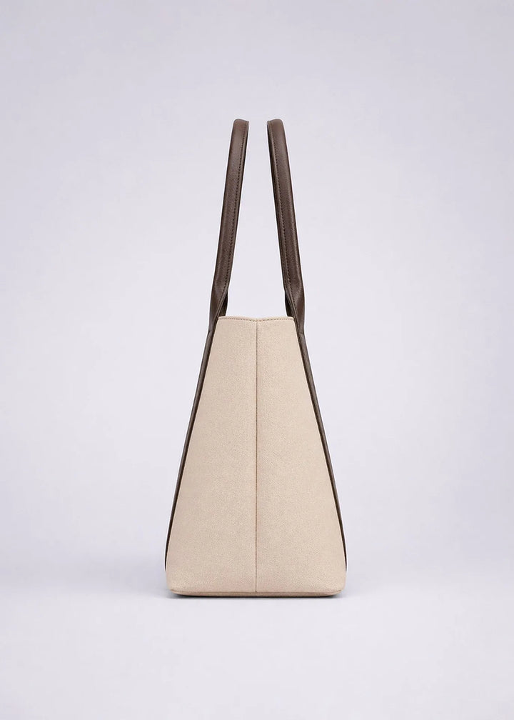 Pinatex Tote Sand Coffee