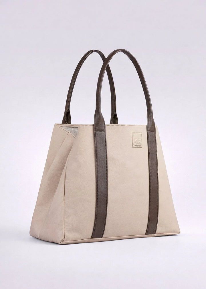 Pinatex Tote Sand Coffee