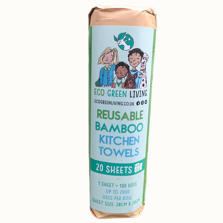 Biodegradable Heavy-Duty Bamboo Towels, 11" x 11"