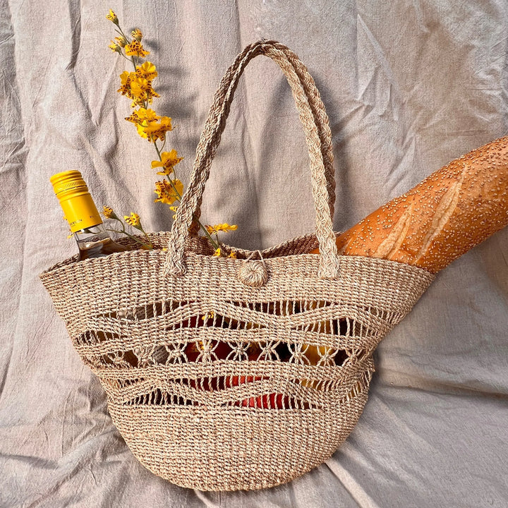 Mira Abaca Woven Market Tote