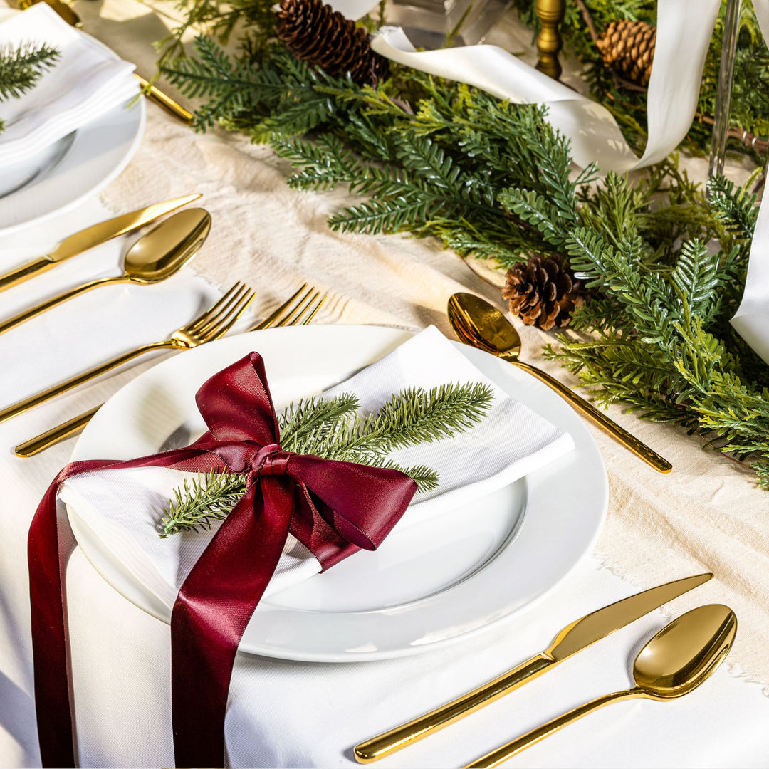 Mirror-Finish 18/10 Stainless Steel Flatware Set of 20