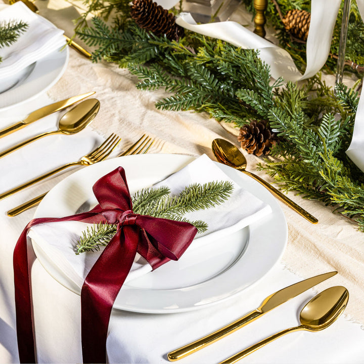 Mirror-Finish 18/10 Stainless Steel Flatware Set of 20