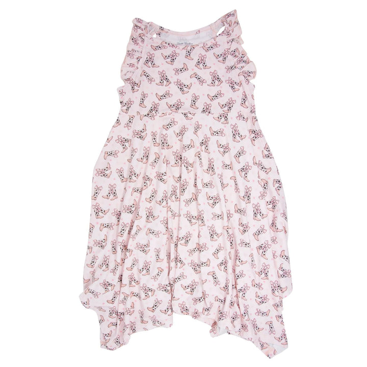 Ruffle Racerback Twirl Dress