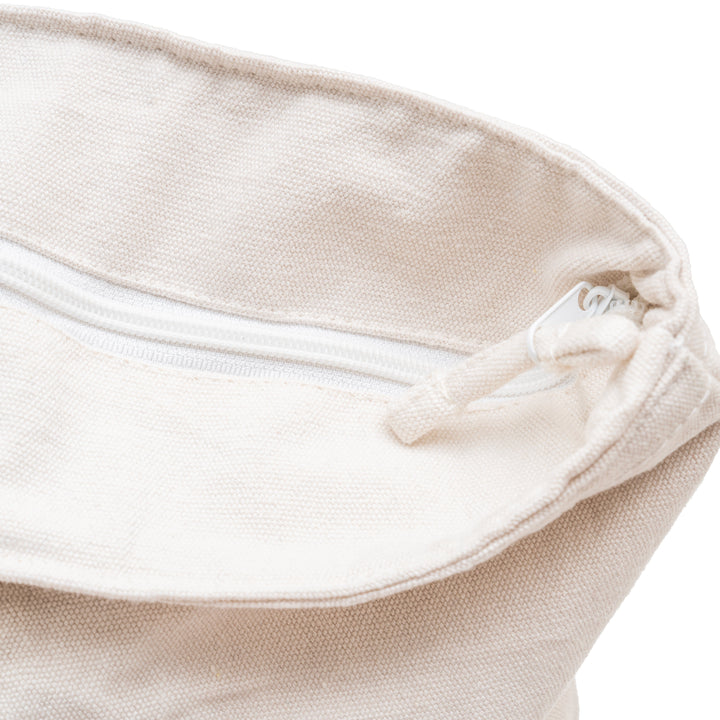 Organic Cotton Canvas Zip Tote Bag, 16" x 21"