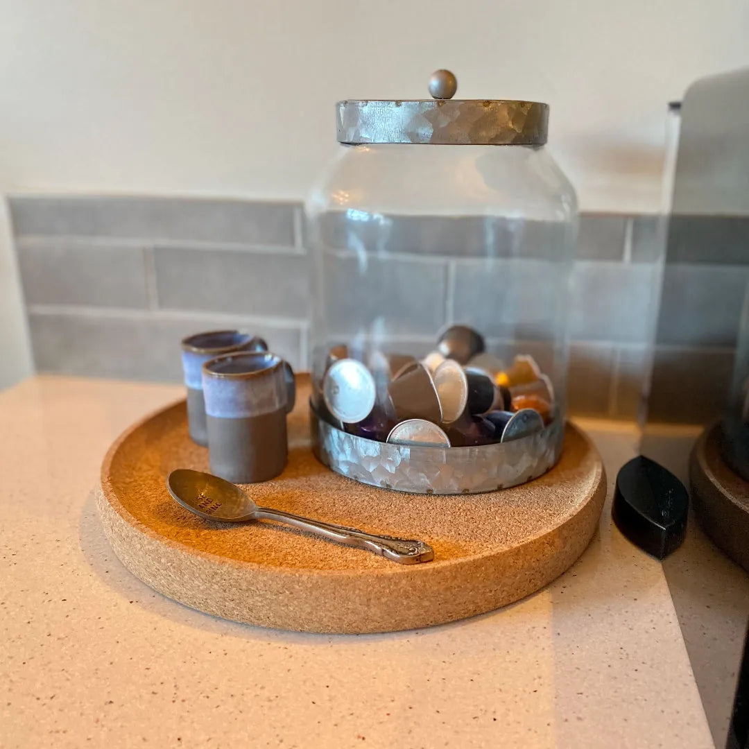 Round Cork Serving Tray
