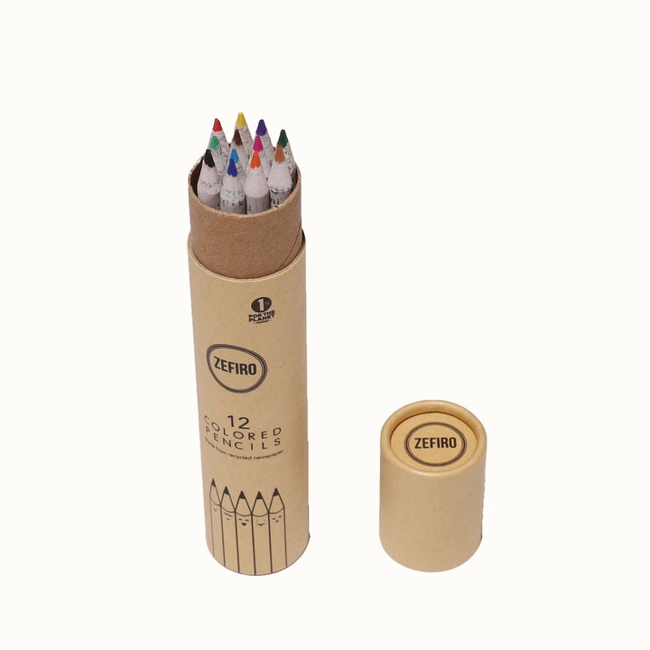 Upcycled Newspaper Colored Pencils, 12 Ct.