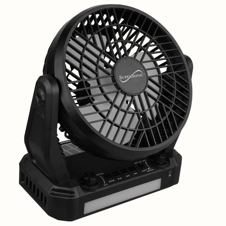 Solar Speaker Fan Radio Light