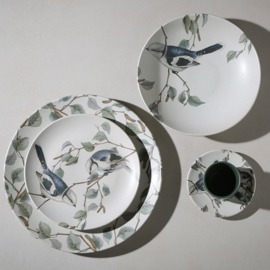Non-Toxic Ceramic Cup &amp; Saucer Dinnerware Set, 6 Ct.
