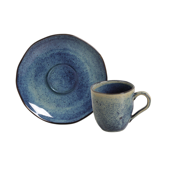 Non-Toxic Ceramic Cup &amp; Saucer Dinnerware Set, 6 Ct.