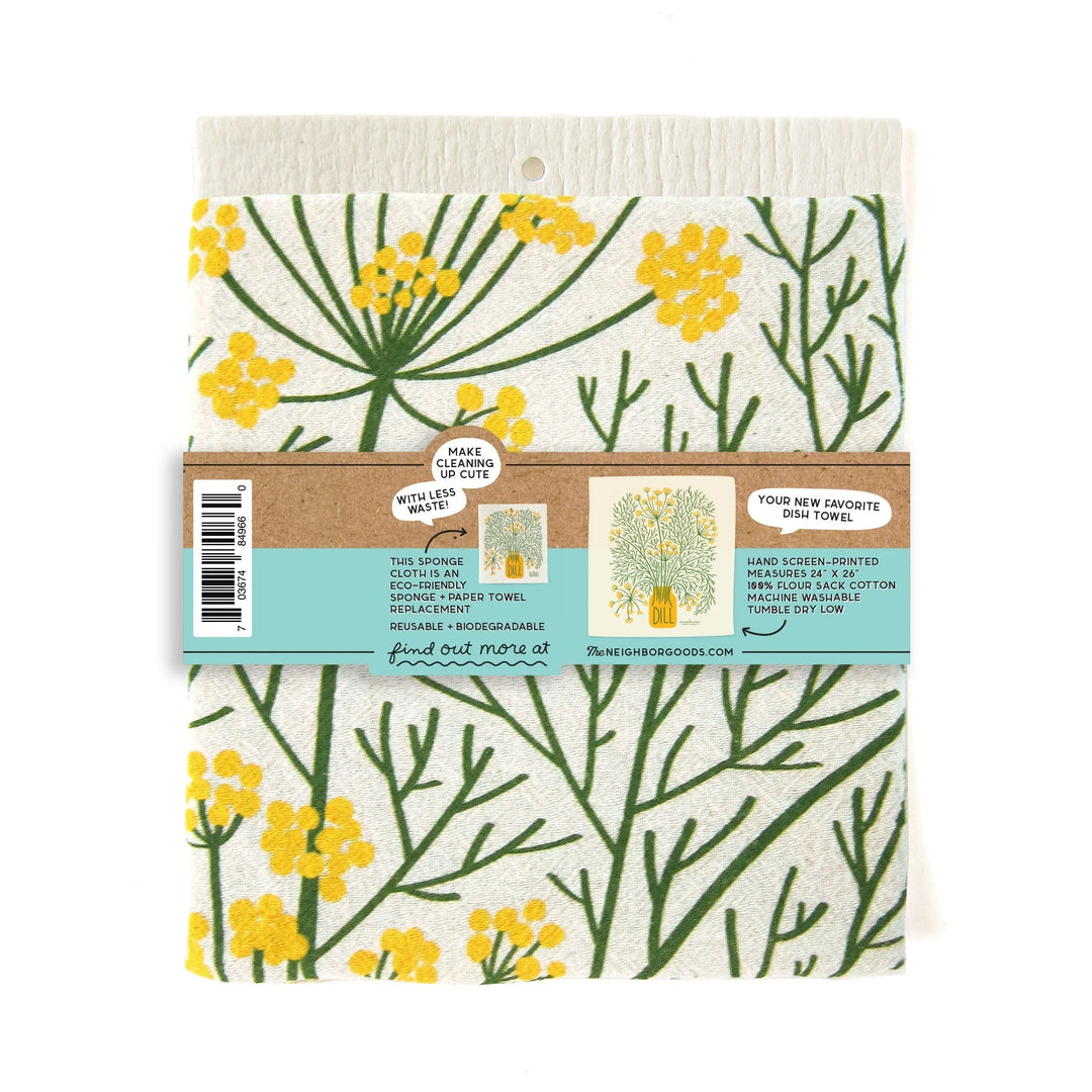 Dill Dish Towel Sponge Cloth Set